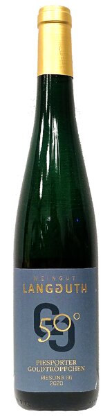 LANGGUTH 50⁰ STEIL PIESPORTER GOLDTRÖPFCHEN RIESLING GG TROCKEN GROßE GEWÄCHS(VDP) MOSEL QbA