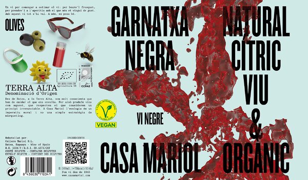 CASA MARIOL GARNATXA NEGRA D.O. TERRA ALTA